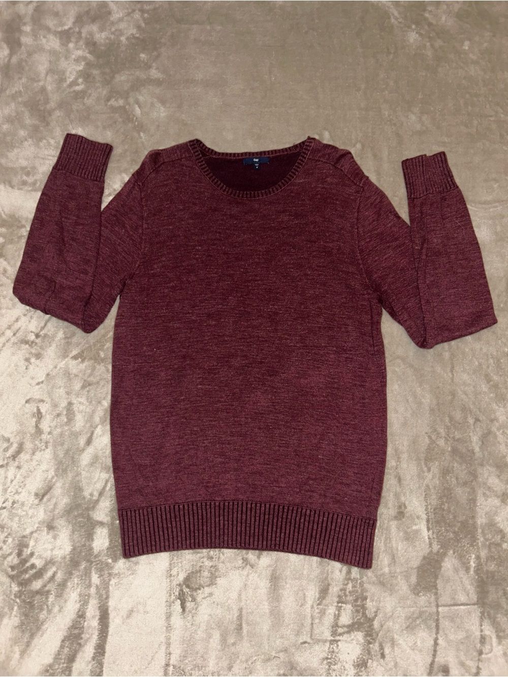 GAP Men's Maroon Crewneck Sweater Medium